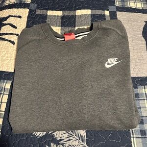 Nike Men's Charcoal Crewneck Sweater
